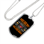 Dogs Make Lives Whole Yellow Necklace Stainless Steel or 18k Gold Dog Tag 24" Chain-Express Your Love Gifts