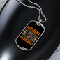 Dogs Make Lives Whole Yellow Necklace Stainless Steel or 18k Gold Dog Tag 24" Chain-Express Your Love Gifts