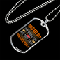 Dogs Make Lives Whole Yellow Necklace Stainless Steel or 18k Gold Dog Tag 24" Chain-Express Your Love Gifts