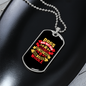 Dogs Make Lives Whole Yellow Pink Necklace Stainless Steel or 18k Gold Dog Tag 24" Chain-Express Your Love Gifts