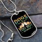 Dogs Make Me Happy Necklace Stainless Steel or 18k Gold Dog Tag 24" Chain-Express Your Love Gifts
