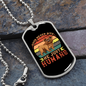 Dogs Never Bite Colors Necklace Stainless Steel or 18k Gold Dog Tag 24" Chain-Express Your Love Gifts