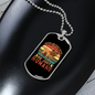 Dogs Never Bite Colors Necklace Stainless Steel or 18k Gold Dog Tag 24" Chain-Express Your Love Gifts