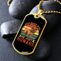 Dogs Never Bite Colors Necklace Stainless Steel or 18k Gold Dog Tag 24" Chain-Express Your Love Gifts