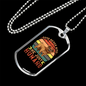 Dogs Never Bite Colors Necklace Stainless Steel or 18k Gold Dog Tag 24" Chain-Express Your Love Gifts
