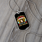 Dogs Never Bite Me Just Humans Colors Necklace Stainless Steel or 18k Gold Dog Tag 24" Chain-Express Your Love Gifts
