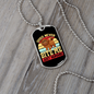 Dogs Never Bite Me Just Humans Necklace Stainless Steel or 18k Gold Dog Tag 24" Chain-Express Your Love Gifts