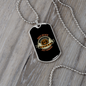 Dogs Never Bite Me Necklace Stainless Steel or 18k Gold Dog Tag 24" Chain-Express Your Love Gifts