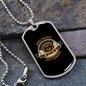 Dogs Never Bite Me Necklace Stainless Steel or 18k Gold Dog Tag 24" Chain-Express Your Love Gifts
