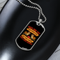 Dogs Not Our Life Bulldogs Necklace Stainless Steel or 18k Gold Dog Tag 24" Chain-Express Your Love Gifts