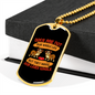 Dogs Not Our Life Bulldogs Necklace Stainless Steel or 18k Gold Dog Tag 24" Chain-Express Your Love Gifts