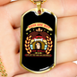 Dogs Not Our Life Necklace Stainless Steel or 18k Gold Dog Tag 24" Chain-Express Your Love Gifts