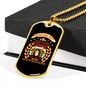 Dogs Not Our Life Necklace Stainless Steel or 18k Gold Dog Tag 24" Chain-Express Your Love Gifts