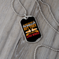 Dogs Not Our Life Yellow Necklace Stainless Steel or 18k Gold Dog Tag 24" Chain-Express Your Love Gifts