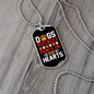 Dogs Paw Prints Our Hearts Necklace Stainless Steel or 18k Gold Dog Tag 24" Chain-Express Your Love Gifts