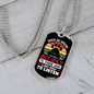Dogs Speak Paw Necklace Stainless Steel or 18k Gold Dog Tag 24" Chain-Express Your Love Gifts