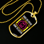 Dogs Speak Yellow Pink Necklace Stainless Steel or 18k Gold Dog Tag 24" Chain-Express Your Love Gifts
