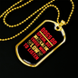 Dogs Speaks Plain Necklace Stainless Steel or 18k Gold Dog Tag 24" Chain-Express Your Love Gifts
