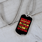 Dogs Speaks Plain Necklace Stainless Steel or 18k Gold Dog Tag 24" Chain-Express Your Love Gifts