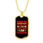Dogs Speaks Plain Necklace Stainless Steel or 18k Gold Dog Tag 24" Chain-Express Your Love Gifts