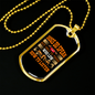 Dogs Speaks Yellow Necklace Stainless Steel or 18k Gold Dog Tag 24" Chain-Express Your Love Gifts