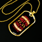 Dogs Speaks Yellow Red Necklace Stainless Steel or 18k Gold Dog Tag 24" Chain-Express Your Love Gifts