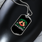 Dogs Thinks I'm a Catch Necklace Stainless Steel or 18k Gold Dog Tag 24" Chain-Express Your Love Gifts