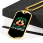 Dogs Thinks I'm a Catch Necklace Stainless Steel or 18k Gold Dog Tag 24" Chain-Express Your Love Gifts