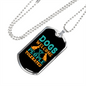 Dogs Welcome People Necklace Stainless Steel or 18k Gold Dog Tag 24" Chain-Express Your Love Gifts