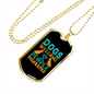 Dogs Welcome People Necklace Stainless Steel or 18k Gold Dog Tag 24" Chain-Express Your Love Gifts