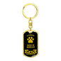 Dogue De Bordeaux Keychain Stainless Steel or 18k Gold-Express Your Love Gifts