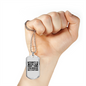 Doing The Right Thing Necklace Stainless Steel or 18k Gold Dog Tag 24" Chain-Express Your Love Gifts
