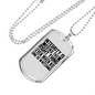 Doing The Right Thing Necklace Stainless Steel or 18k Gold Dog Tag 24" Chain-Express Your Love Gifts
