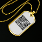 Doing The Right Thing Necklace Stainless Steel or 18k Gold Dog Tag 24" Chain-Express Your Love Gifts