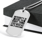 Doing The Right Thing Necklace Stainless Steel or 18k Gold Dog Tag 24" Chain-Express Your Love Gifts