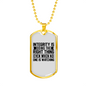 Doing The Right Thing Necklace Stainless Steel or 18k Gold Dog Tag 24" Chain-Express Your Love Gifts