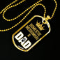 Domestic Mediumhair Cat Dad Necklace Stainless Steel or 18k Gold Dog Tag 24" Chain-Express Your Love Gifts