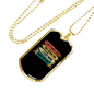 Don'T Always Crash Cycling Necklace Stainless Steel or 18k Gold Dog Tag 24"-Express Your Love Gifts