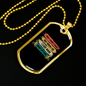 Don'T Always Crash Cycling Necklace Stainless Steel or 18k Gold Dog Tag 24"-Express Your Love Gifts