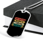 Don'T Always Crash Cycling Necklace Stainless Steel or 18k Gold Dog Tag 24"-Express Your Love Gifts