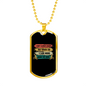 Don'T Always Crash Cycling Necklace Stainless Steel or 18k Gold Dog Tag 24"-Express Your Love Gifts