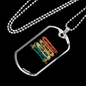 Don'T Always Crash Cycling Necklace Stainless Steel or 18k Gold Dog Tag 24"-Express Your Love Gifts