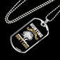 Don'T CAre Hunting Hair Necklace Stainless Steel or 18k Gold Dog Tag 24" Chain-Express Your Love Gifts
