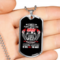 Don'T Ever Flirt With Truck Driver Trucker Dog Tag Stainless Steel or 18k Gold 24" Chain-Express Your Love Gifts