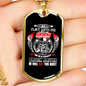 Don'T Ever Flirt With Truck Driver Trucker Dog Tag Stainless Steel or 18k Gold 24" Chain-Express Your Love Gifts