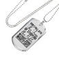 Don't Fall Into The Trap Necklace Stainless Steel or 18k Gold Dog Tag 24" Chain-Express Your Love Gifts
