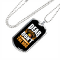 Don't Forget The Dog Necklace Stainless Steel or 18k Gold Dog Tag 24" Chain-Express Your Love Gifts