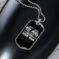 Don't Judge My Dogs Necklace Stainless Steel or 18k Gold Dog Tag 24" Chain-Express Your Love Gifts