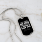 Don't Judge My Dogs Necklace Stainless Steel or 18k Gold Dog Tag 24" Chain-Express Your Love Gifts
