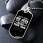 Don't Judge My Dogs Necklace Stainless Steel or 18k Gold Dog Tag 24" Chain-Express Your Love Gifts